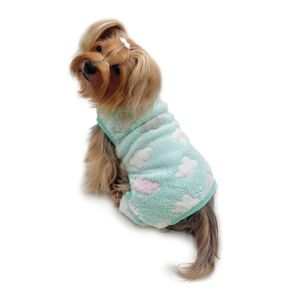 Ultra Plush Dog Pajamas – Soft Warm Turtleneck & Sleeveless Styles