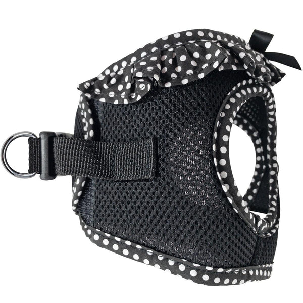 Choke-Free Step-In Dog Harness – Breathable Mesh & Secure Fit (Polka Dot)