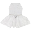 Dog Harness Wedding Dress & Leash Set – White Lace