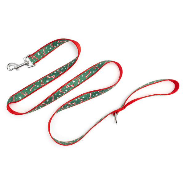 Candy Cane Walk Set – Collar & Leash