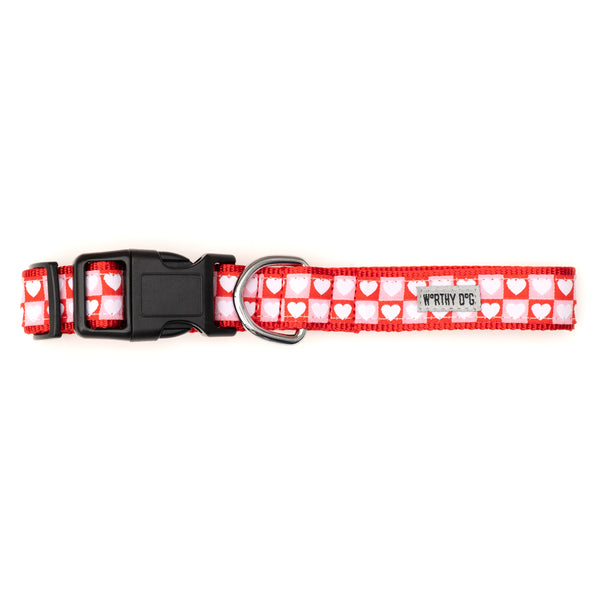 Colorblock Hearts Walk Set – Collar & Leash