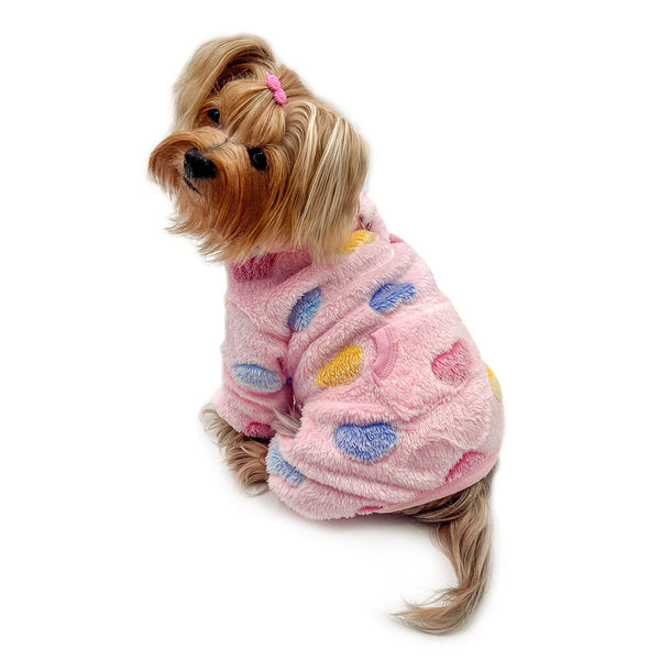 Ultra Plush Dog Pajamas – Soft Warm Turtleneck & Sleeveless Styles
