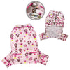 Monkey Print Flannel Dog Pajamas – Soft Lightweight PJ with Pockets