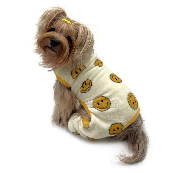 Ultra Plush Sleeveless Dog Pajamas – Soft Warm Bodysuit