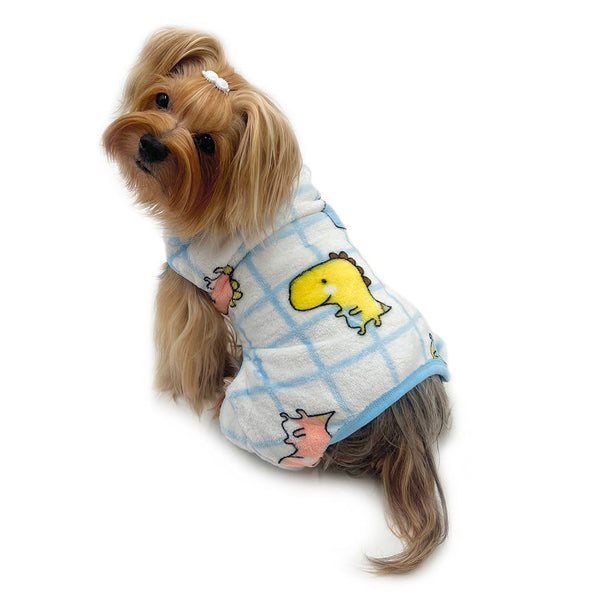 Ultra Plush Sleeveless Dog Pajamas – Soft Warm Bodysuit