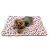 Girly Monkey Flannel Plush Pet Blanket - Pink