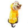 Polka Dot Daisy Dog Raincoat – Waterproof Hooded Rain Jacket