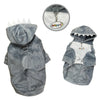 Ultra Plush Shark Dog Hoodie with Fin & Teeth