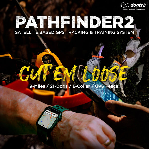 Dogtra PATHFINDER2 GPS Dog Tracking & Training Collar | 9-Mile Range | Up to 21 Dogs