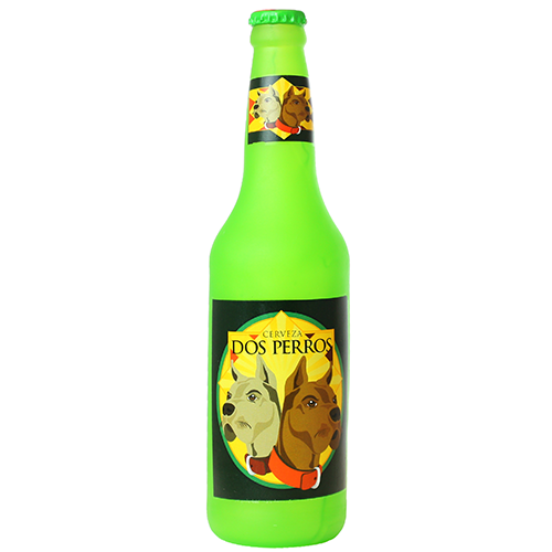 Silly Squeaker Beer Bottle Dos Perros