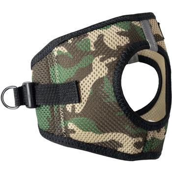 Choke-Free Step-In Dog Harness – Breathable Mesh & Secure Fit (Camo)