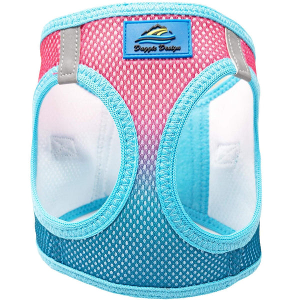 Choke-Free Step-In Dog Harness – Breathable Mesh & Secure Fit (Ombre)