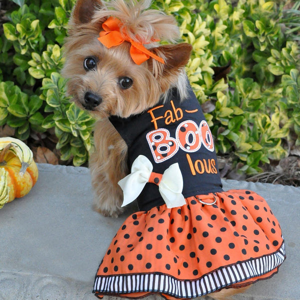 Halloween Dog Harness Dress – Cute & Choke-Free Walking Fit