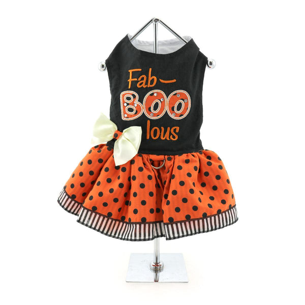 Halloween Dog Harness Dress – Cute & Choke-Free Walking Fit