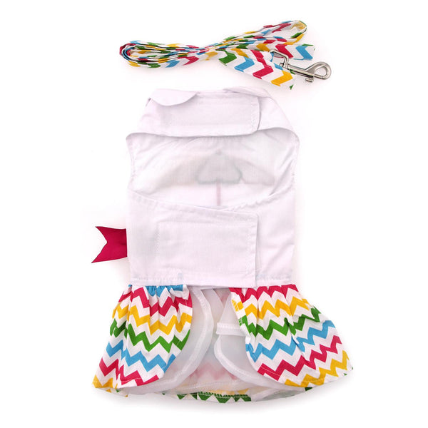 Dog Harness Dress & Leash Set – Ice Cream Cart