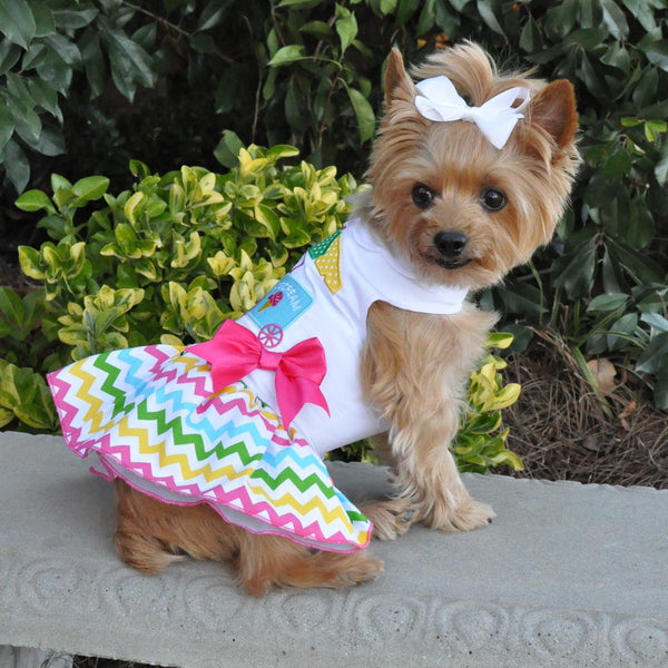 Dog Harness Dress & Leash Set – Ice Cream Cart